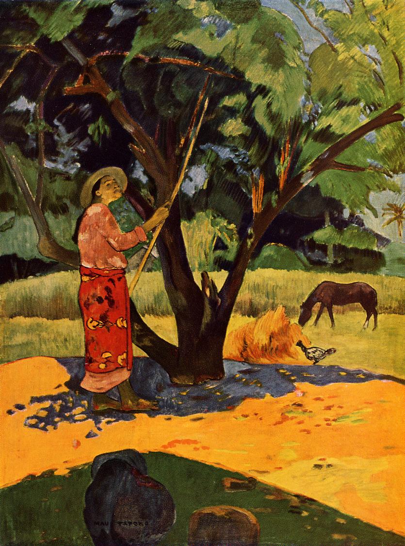 Picking Lemons - Paul Gauguin Painting
